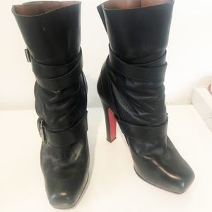 Christian Louboutin Calfskin High Ankle Boot